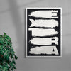 EXTRA contemporary wall art print by Xtian Miller - sold by DROOL