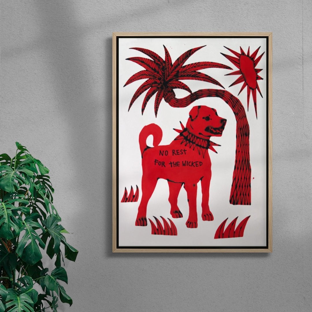 And No Rest For Me contemporary wall art print by Kwonny - sold by DROOL