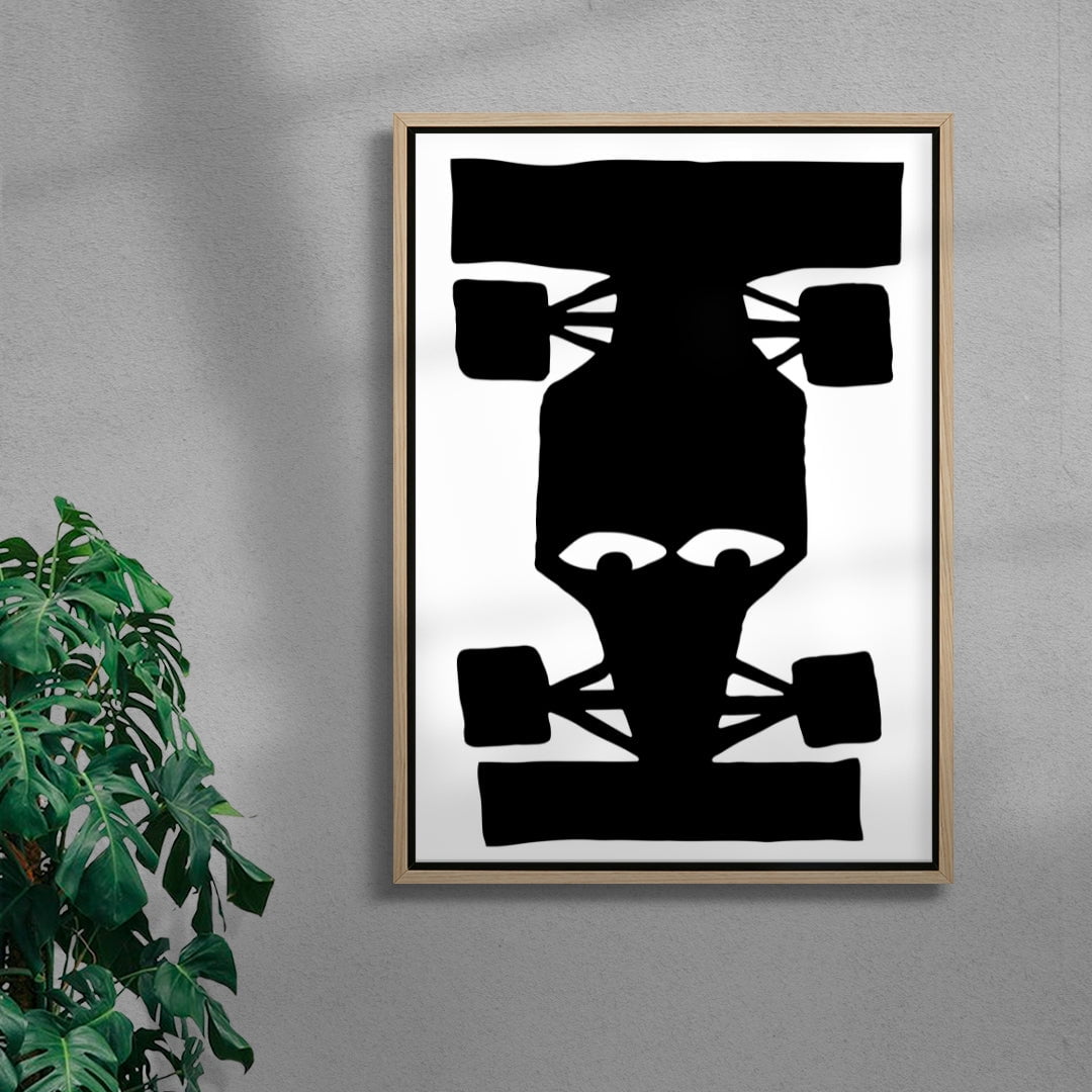 F1 contemporary wall art print by Max Blackmore - sold by DROOL