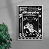 Motor Club contemporary canvas art print by  - sold by DROOL