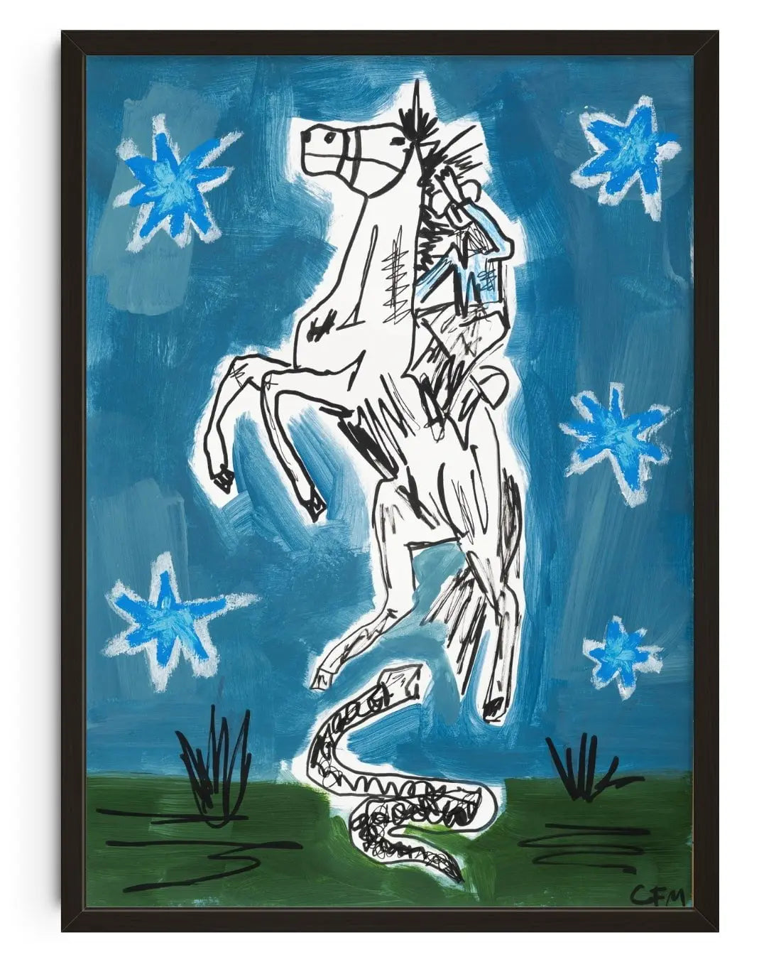 Freeze! contemporary wall art print by Caitlin Flood-Molyneux - sold by DROOL