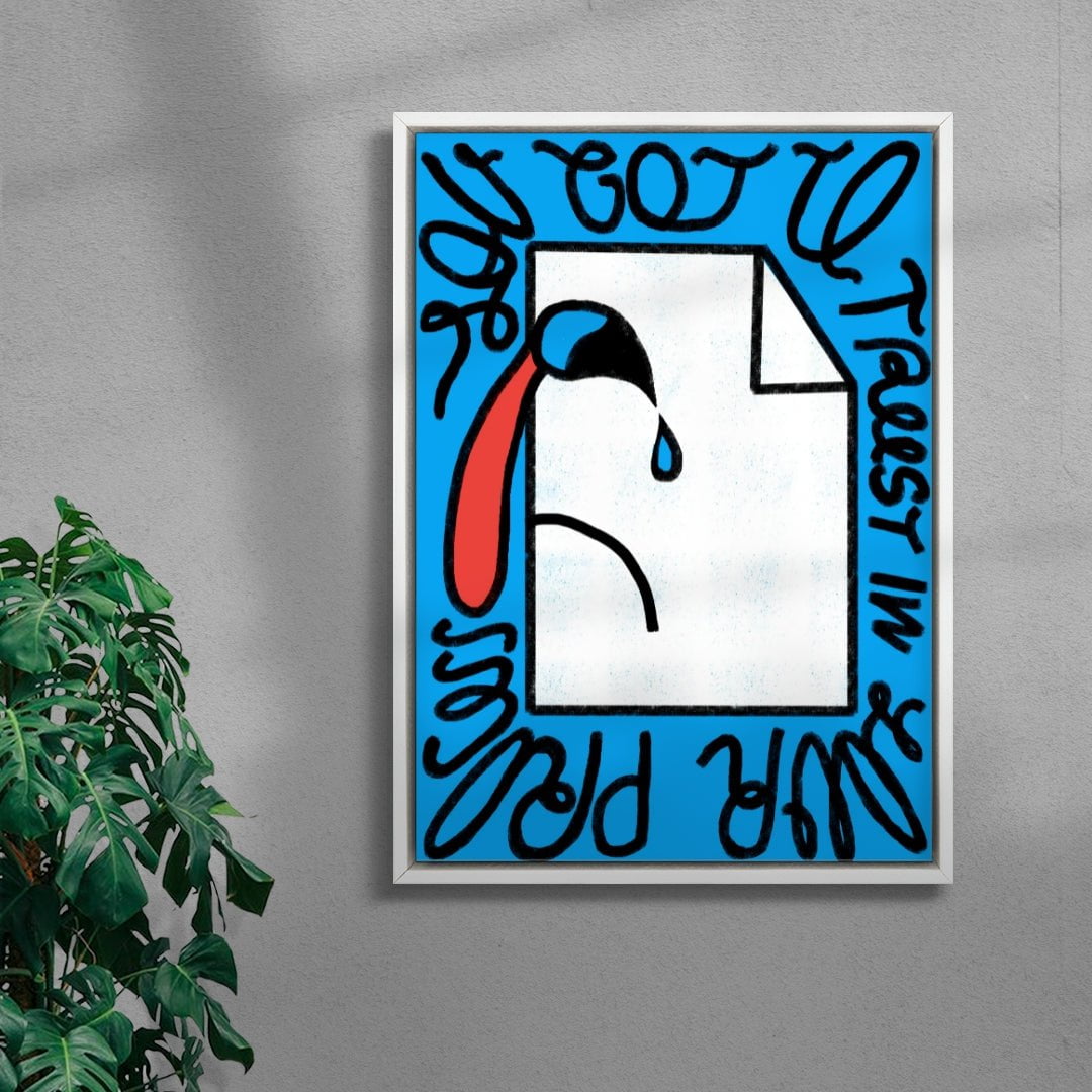 Trust the Process contemporary wall art print by Carilla Karahan - sold by DROOL