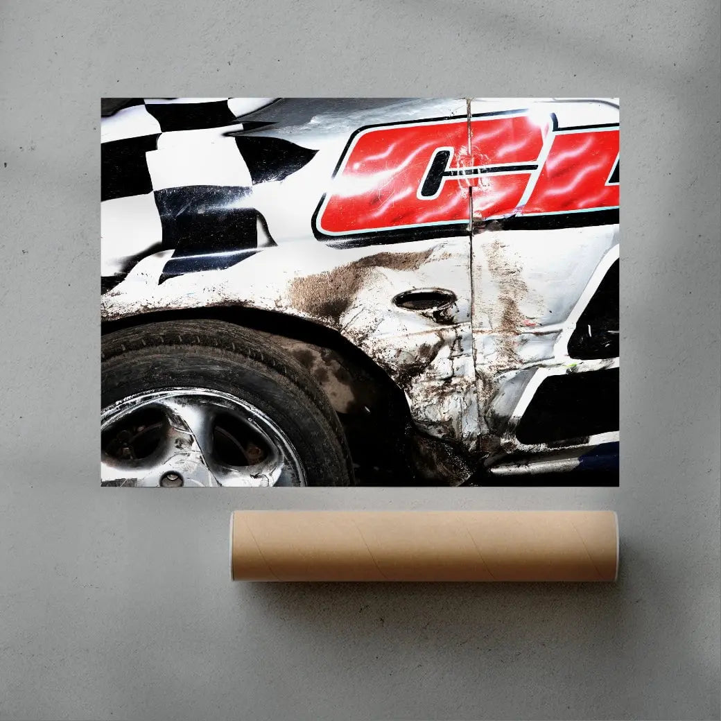 Battered contemporary wall art print by Armando Ferrari - sold by DROOL