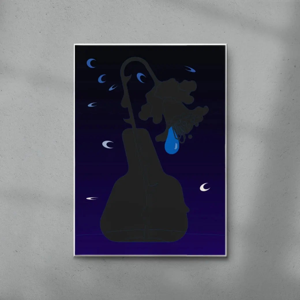 WEEPING contemporary wall art print by Thomas Hedger - sold by DROOL
