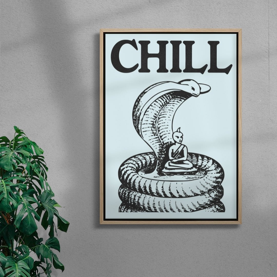 Chill contemporary wall art print by Utsav Verma - sold by DROOL