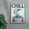 Chill contemporary wall art print by Utsav Verma - sold by DROOL