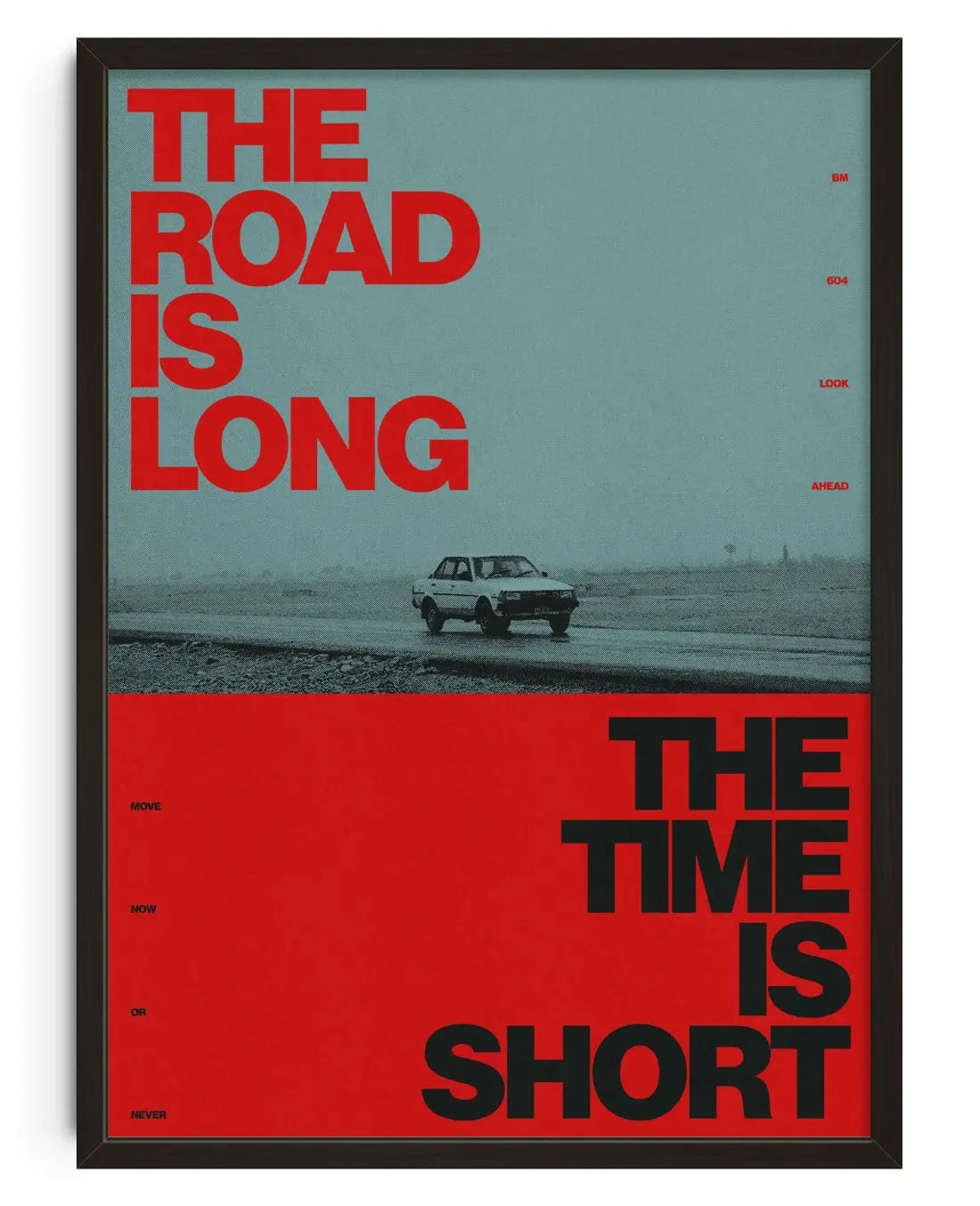 LONG ROAD SHORT TIME contemporary art print by Brad Mead - sold by DROOL