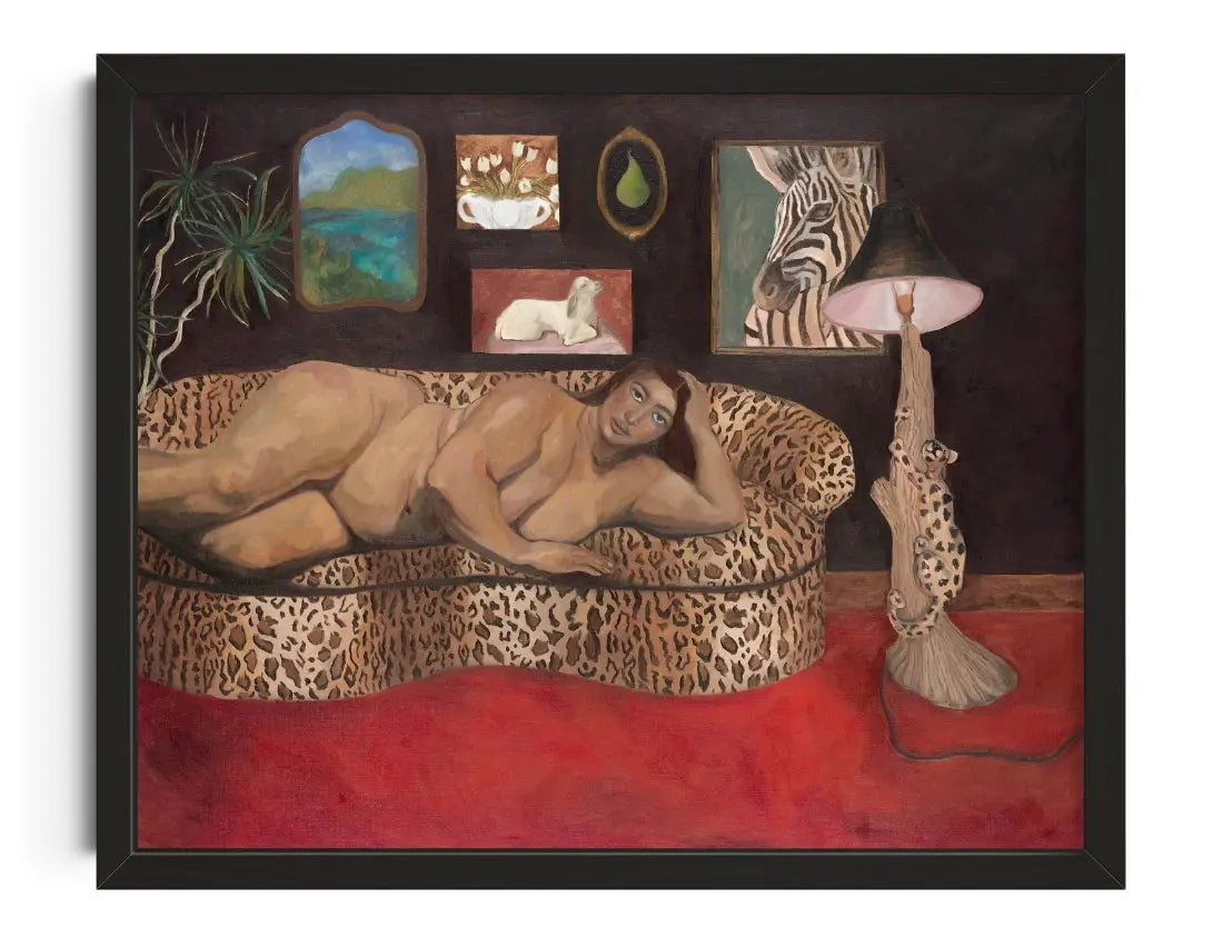 It's kitsch, I love it contemporary wall art print by Sophie Goudman-Peachey - sold by DROOL