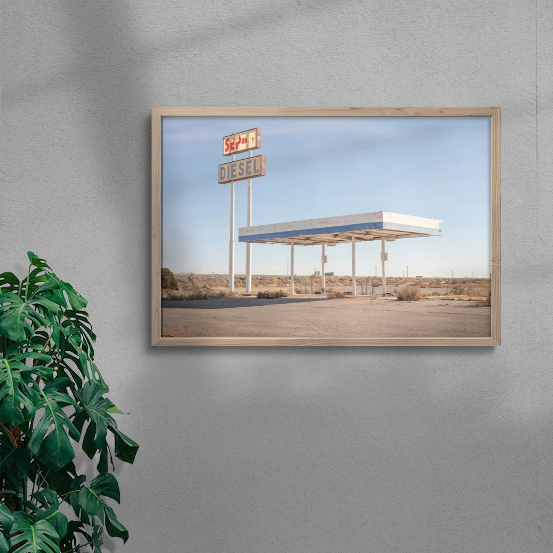 Desert Diesel contemporary wall art print by Steven Clouse - sold by DROOL