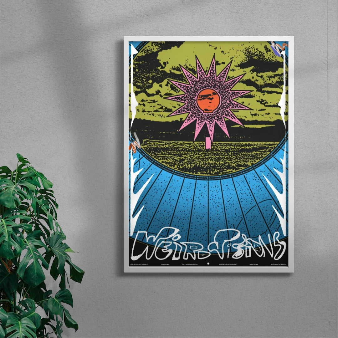 Weird visions contemporary wall art print by Jorge Santos - sold by DROOL