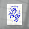 Mustang contemporary wall art print by Juan Sebastián Rosillo - sold by DROOL