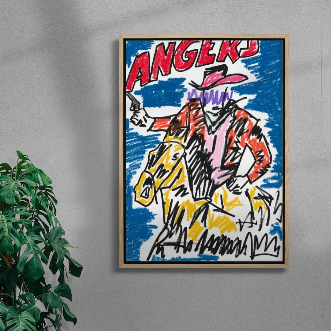 Charge contemporary wall art print by Caitlin Flood-Molyneux - sold by DROOL