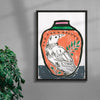 Tūī Bird contemporary wall art print by Caitlin Flood-Molyneux - sold by DROOL