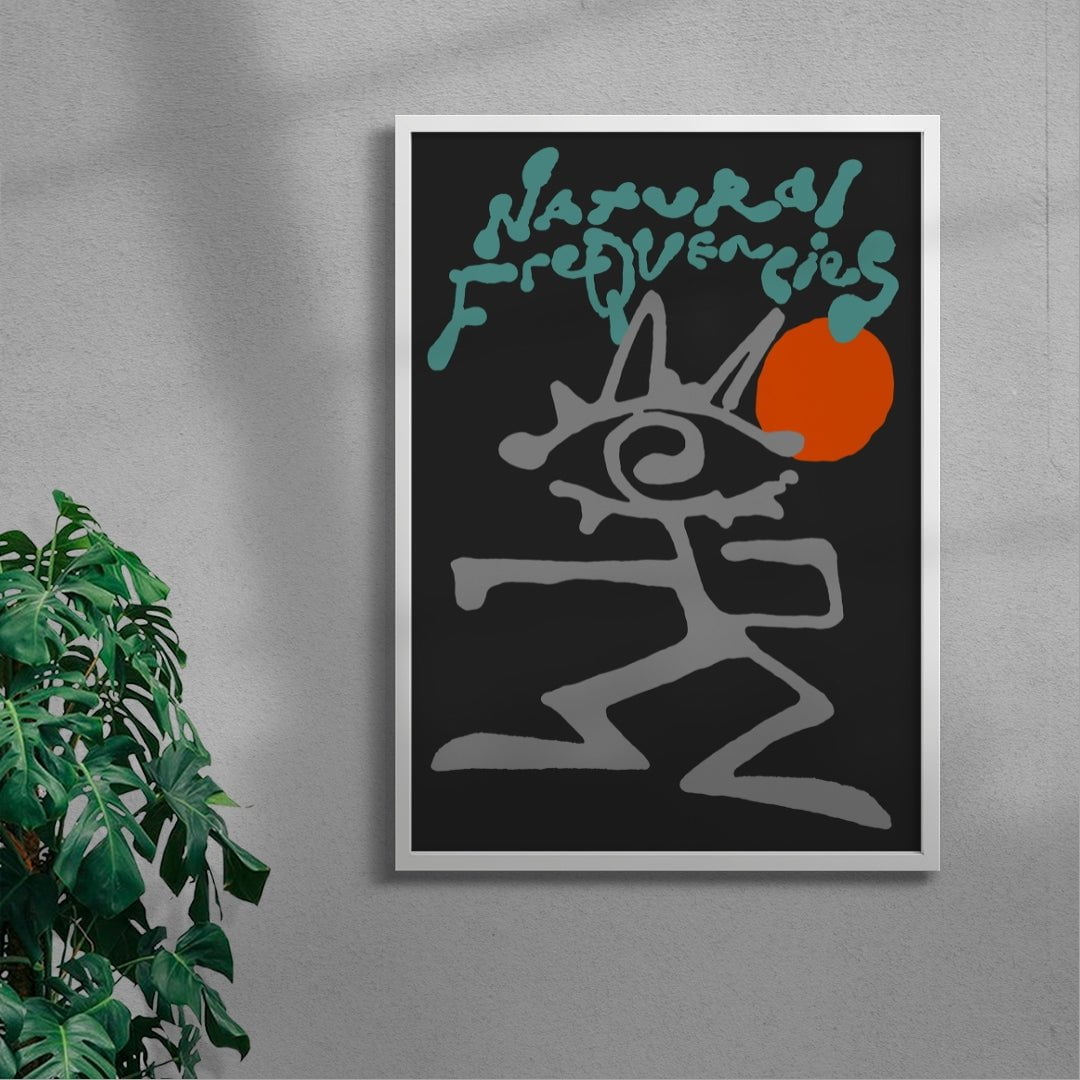 Natural Frequencies contemporary wall art print by Pointless Illustrations / James Lacey - sold by DROOL