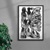 The drops and the Flower contemporary wall art print by Célestin Krier - sold by DROOL