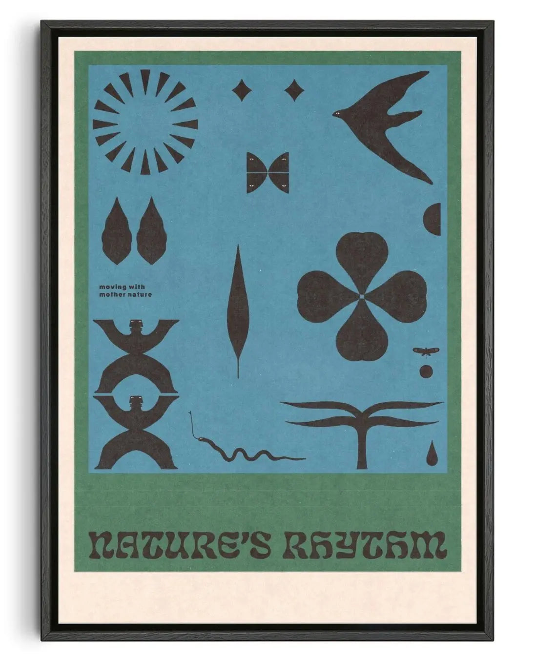 Nature's Rhythm 2 contemporary wall art print by Imo Sinclair - sold by DROOL