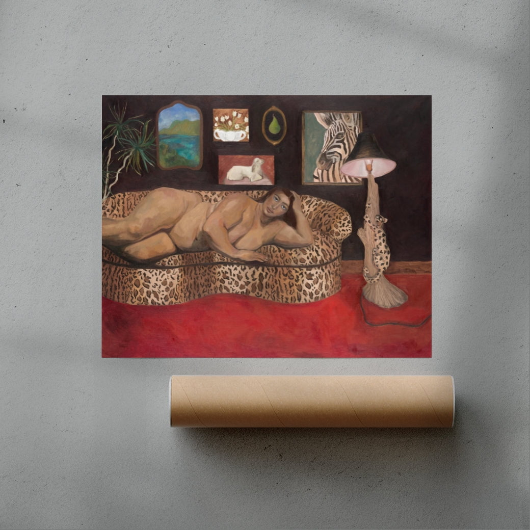 It's kitsch, I love it contemporary wall art print by Sophie Goudman-Peachey - sold by DROOL