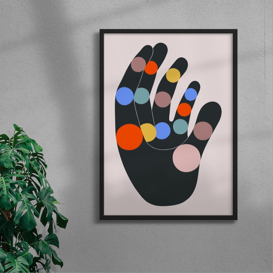 Colors Hand contemporary wall art print by David Vanadia - sold by DROOL