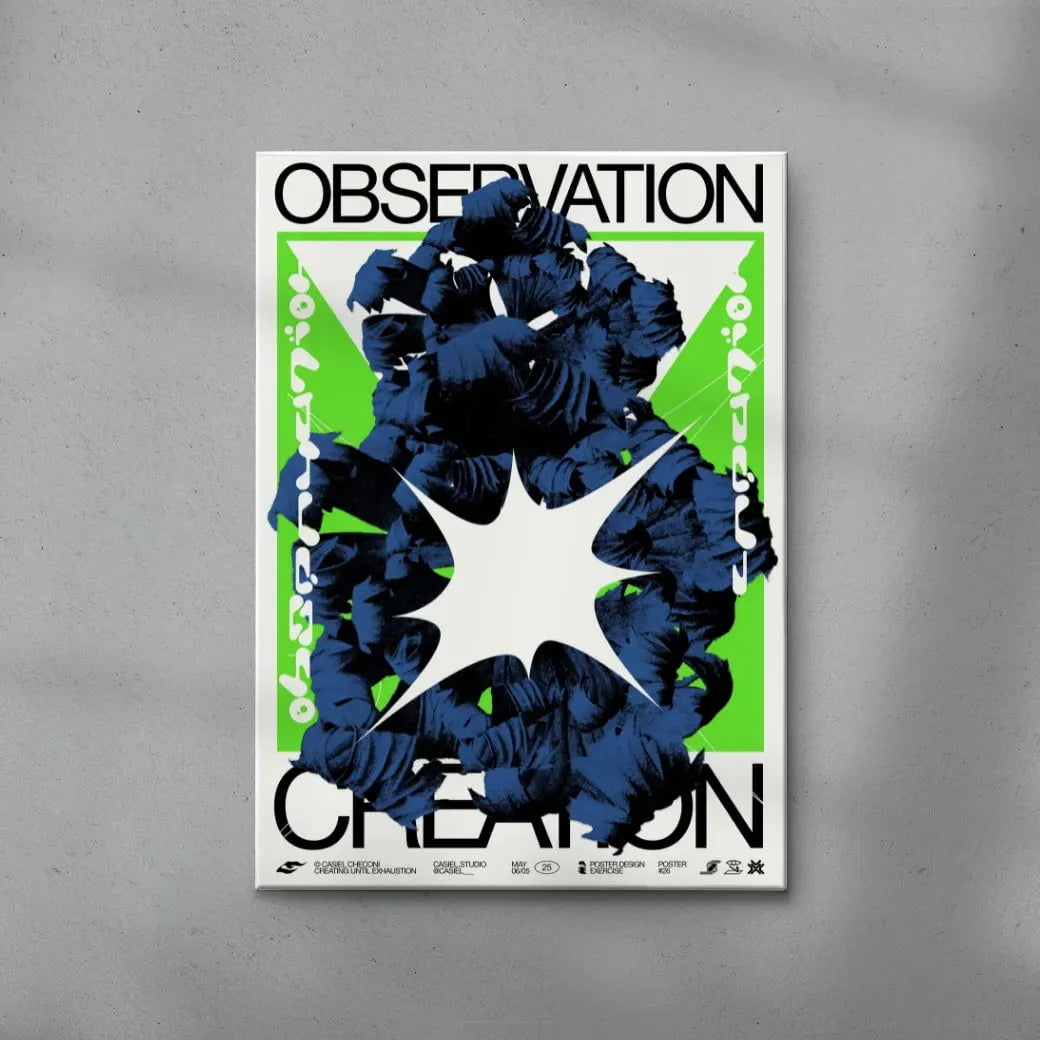 Observation Creation contemporary wall art print by Casiel Checoni - sold by DROOL