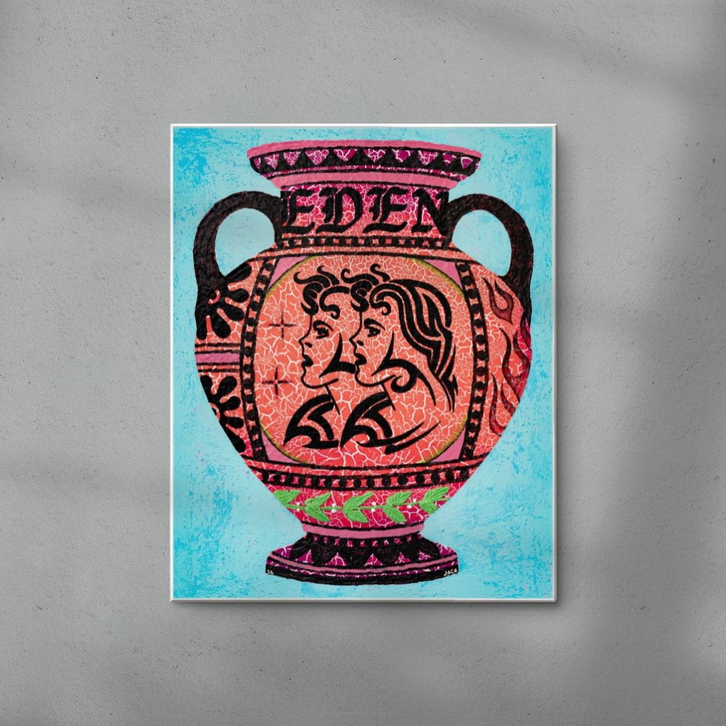 Pot 34 contemporary wall art print by Julien Jaca - sold by DROOL