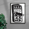 Sardina contemporary wall art print by Max Blackmore - sold by DROOL