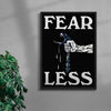 Fearless contemporary wall art print by Utsav Verma - sold by DROOL