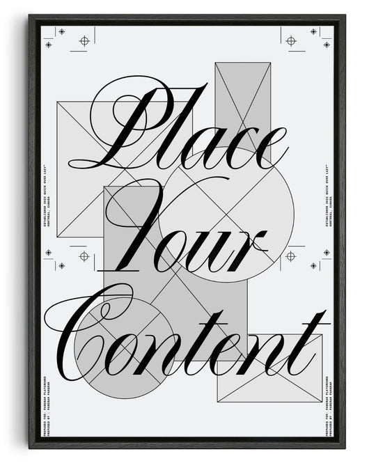 Place your content