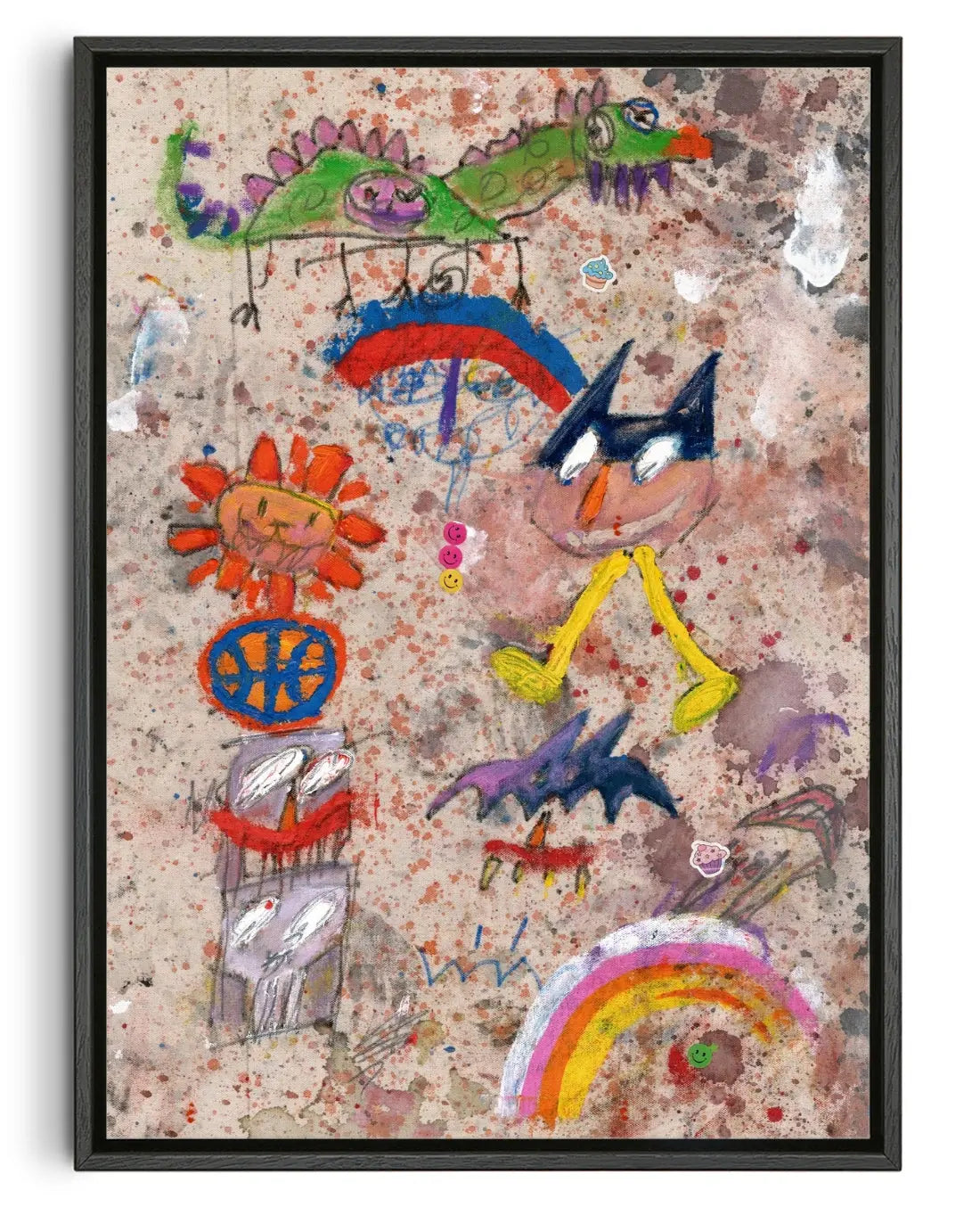 Fantasy Walker contemporary canvas print by Saxon JJ Quinn - sold by DROOL