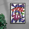 Yeah Look At Me contemporary wall art print by Jorge Santos - sold by DROOL