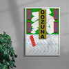 OOZUNA contemporary wall art print by Ren Morita - sold by DROOL