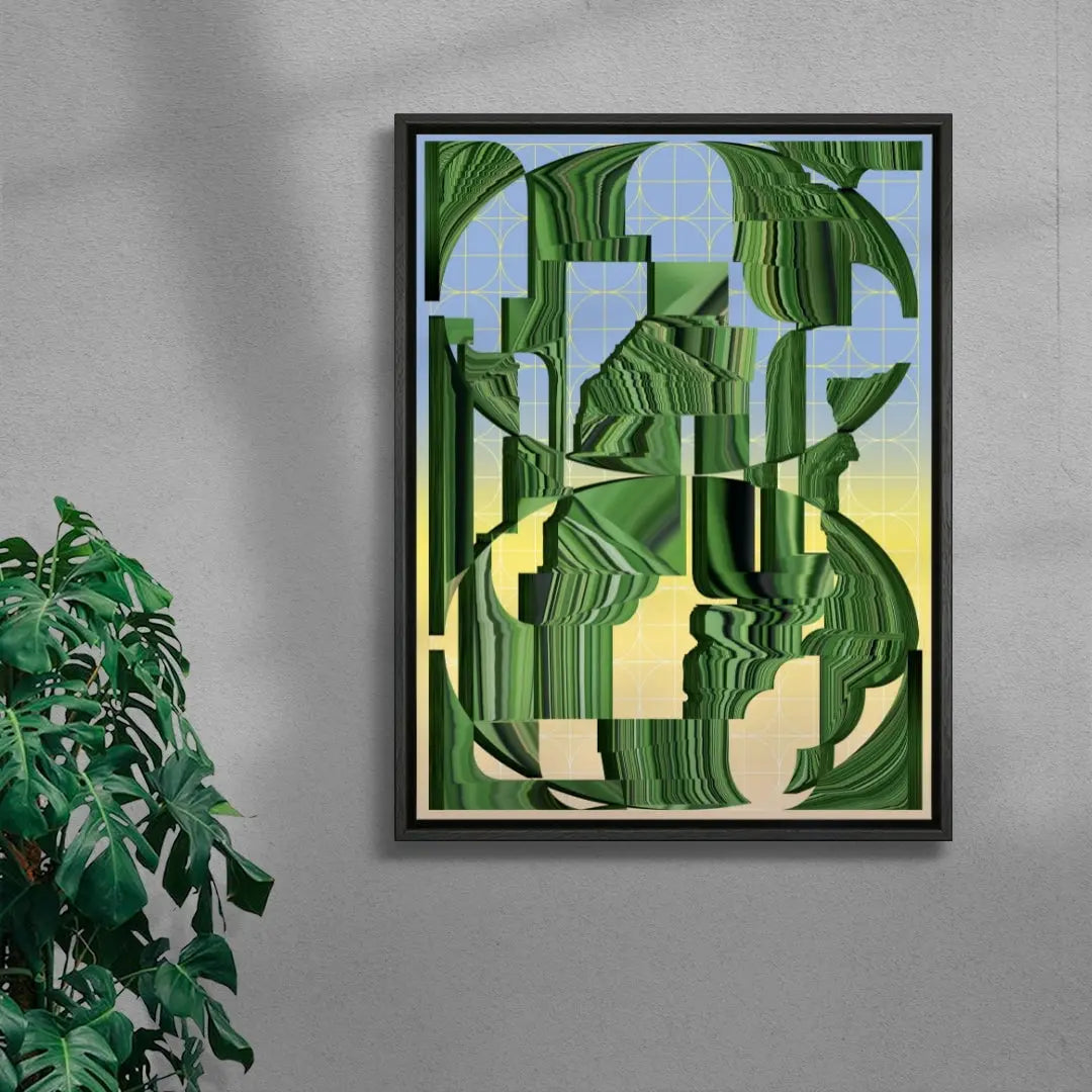 Worldbuilding contemporary wall art print by Klara Troost - sold by DROOL