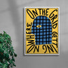 On The Grid Getting Nowhere contemporary wall art print by Carilla Karahan - sold by DROOL