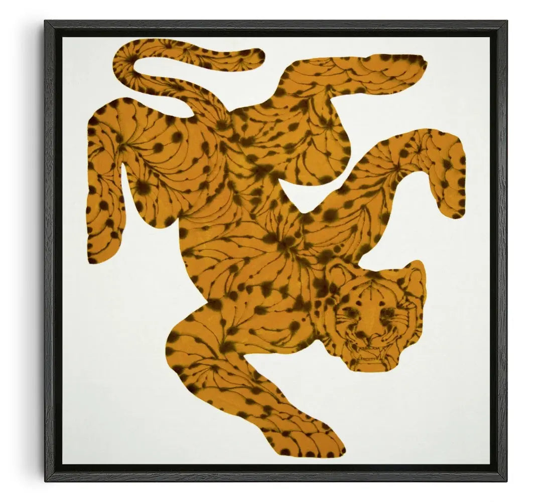 Dancing Tiger contemporary canvas print by Kwonny - sold by DROOL