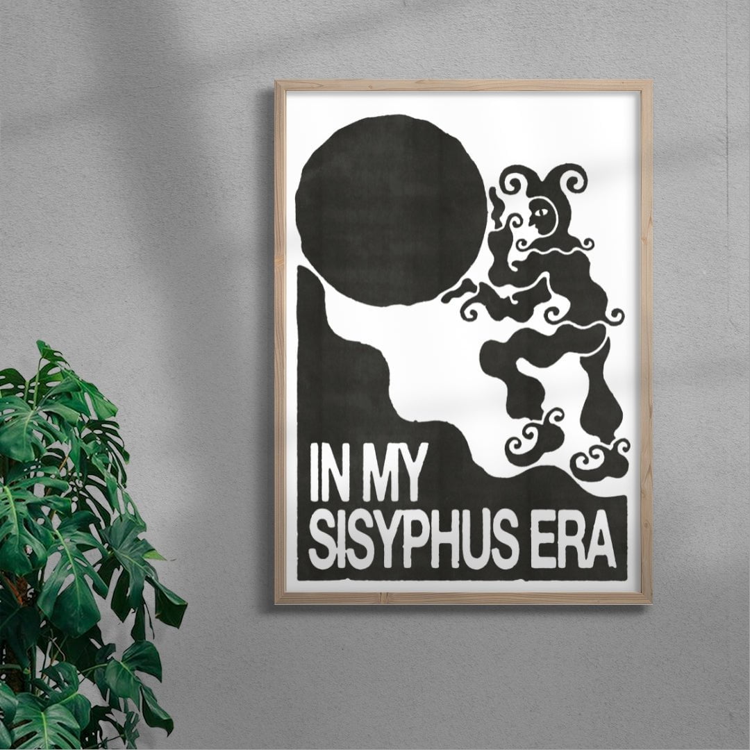 Sisyphus contemporary wall art print by Alexander Khabbazi - sold by DROOL