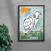 Vulture Watching contemporary wall art print by Caitlin Flood-Molyneux - sold by DROOL