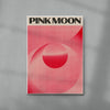 Pink Moon contemporary wall art print by Henry M. - sold by DROOL