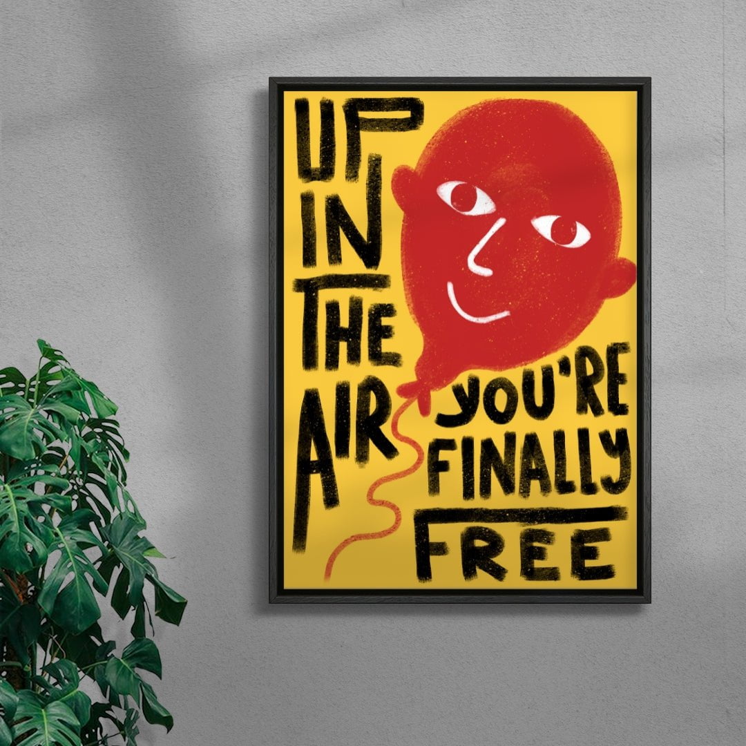 Up in the Air contemporary wall art print by Carilla Karahan - sold by DROOL