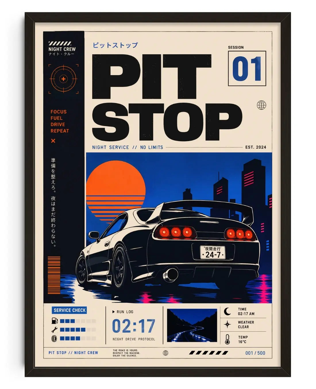 PIT STOP no. 01 contemporary art print by MelancholyMachinations - sold by DROOL