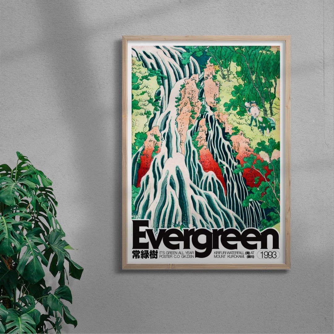 11.7x16.5" (A3) Evergreen - UNFRAMED contemporary wall art print by George Kempster - sold by DROOL