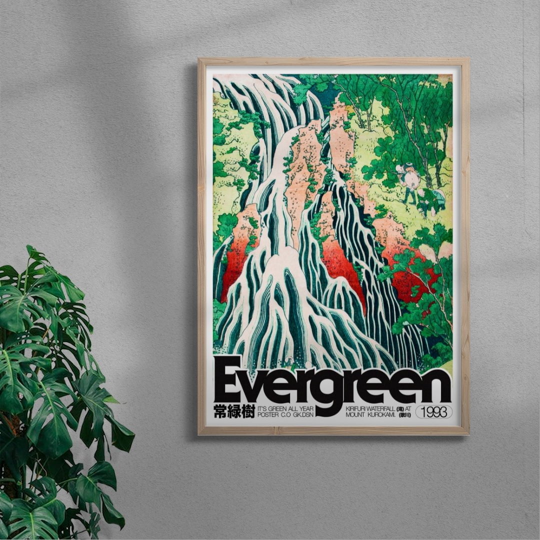 Evergreen - UNFRAMED contemporary wall art print by George Kempster - sold by DROOL