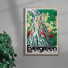 Evergreen contemporary wall art print by George Kempster - sold by DROOL