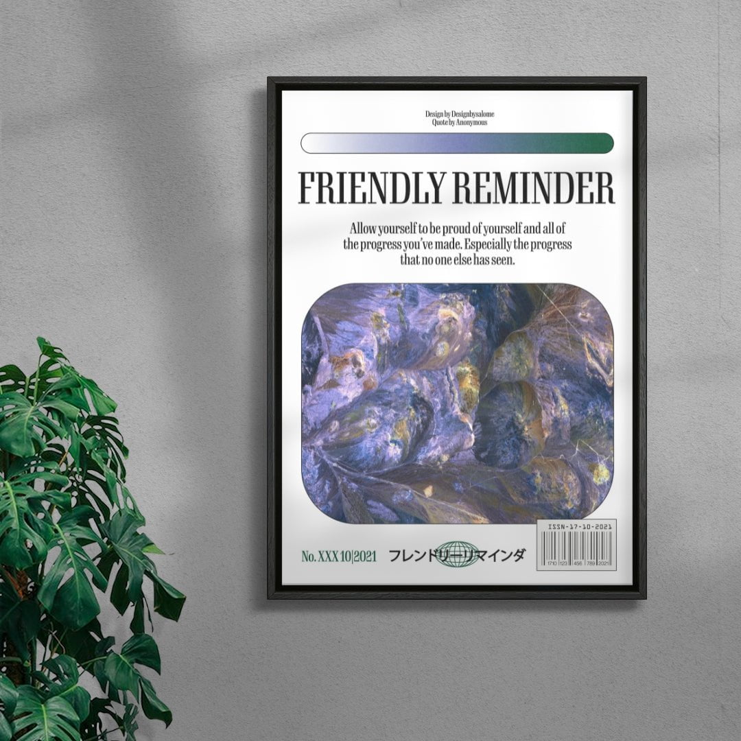 Proud contemporary wall art print by Salome Frenzel - sold by DROOL