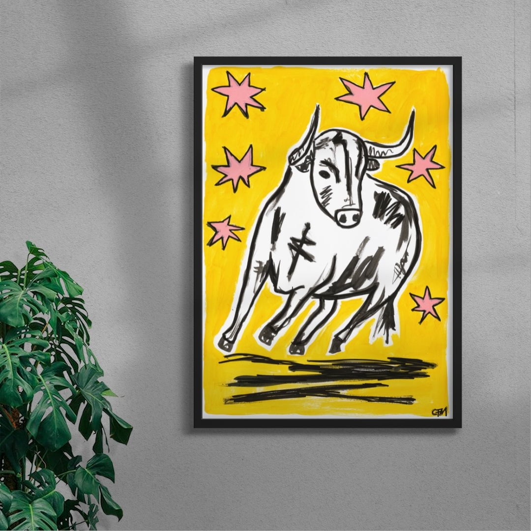 Flee contemporary wall art print by Caitlin Flood-Molyneux - sold by DROOL