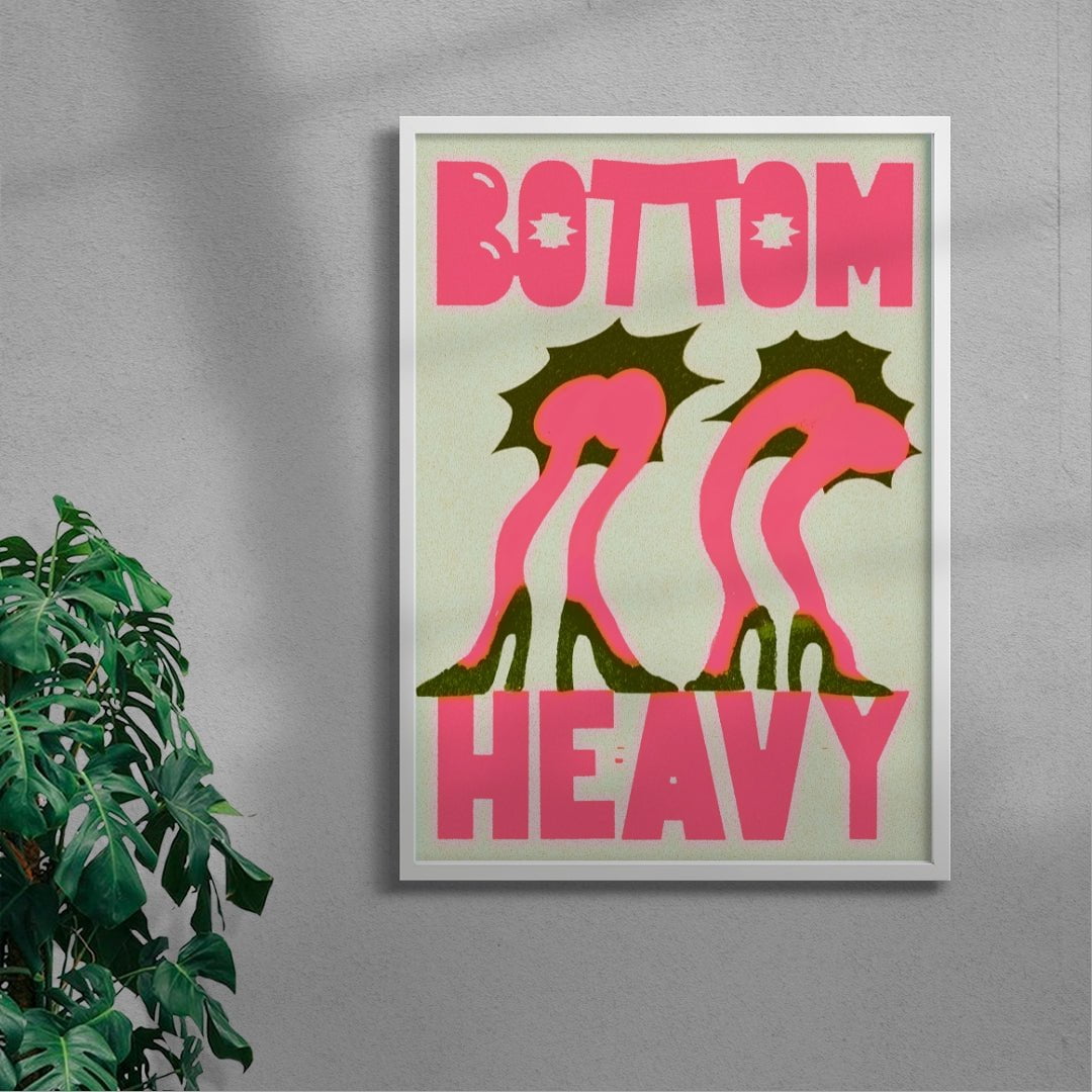 Bottom Heavy contemporary wall art print by Ciara Wade - sold by DROOL