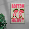 Bottom Heavy contemporary wall art print by Ciara Wade - sold by DROOL