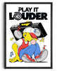 Load image into Gallery viewer, Play It Louder! contemporary wall art print by Pointless Illustrations / James Lacey - sold by DROOL