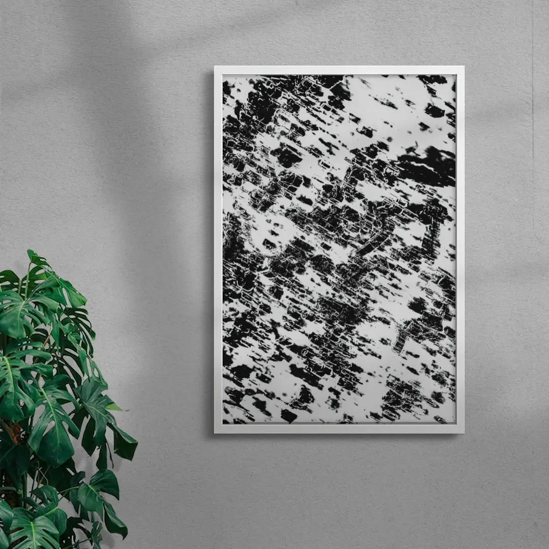 Glacial Ink contemporary wall art print by Omar Belattar - sold by DROOL