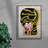 Love in Boxing Gloves contemporary wall art print by LINWENXIN - sold by DROOL