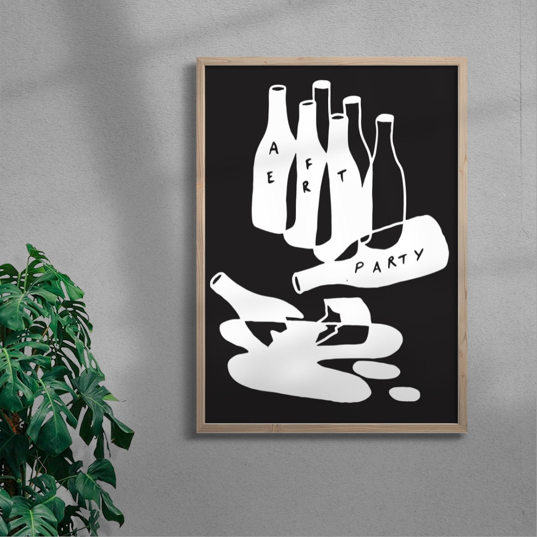 THE AFTER PARTY contemporary wall art print by Max Blackmore - sold by DROOL
