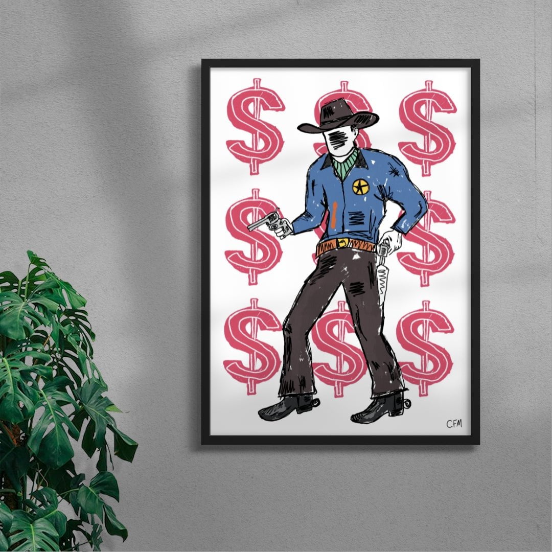 Hands Up contemporary wall art print by Caitlin Flood-Molyneux - sold by DROOL